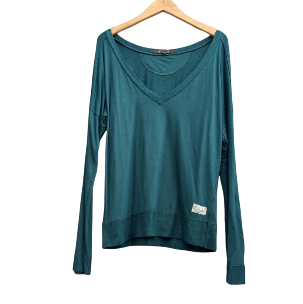 Babakul blue V neck top size M